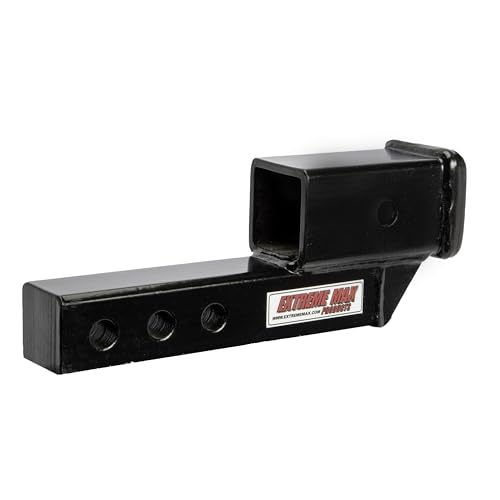 EXTAI Extreme Max 5001.6507 Solid Shank Receiver Extension - 2" Rise, Includes Two Hitch Pins - size: 2" Rise