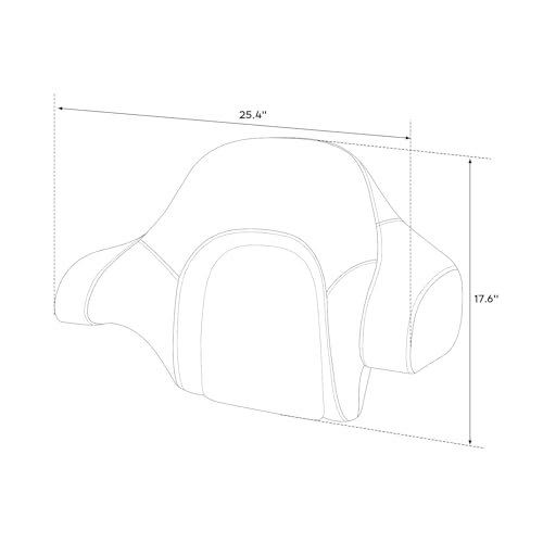 C.C. RIDER King Chopped Wrap Around Backrest Fit For Harley 2014-LATER Touring Road Glide Street Electra Glide Ultra Limited