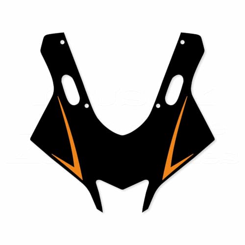 Motorcycle Front Fairing Reflective Sticker Decals,Orange | Compatible with Yamaha YZF R25 R3 2019-2022 - color: Orange
