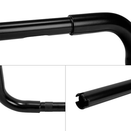 Green-L 1 1/4" Ape Hanger 18" Rise Handlebars Fit for Harley Sportster XL883 XL1200 Softail FLST FXST Custom Motorcycle 1.25" Handle Bar - size: 18" Rise, style: Style B Black