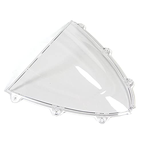 ABS Plastic Windshield Windscreen Compatible for Honda CBR1000RR 2008 2009 2010 2011 Fairing Double Bubble (Clear) - color: Clear