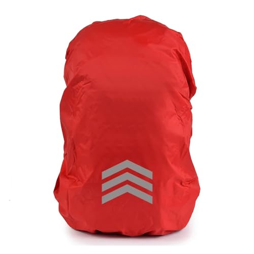 Backpack Rain Cover Waterproof Backpack Cover Solid Color Reflective Night Cycling Rain Suitable for 18L-25L Small - color: Red09 S(18L-25L)