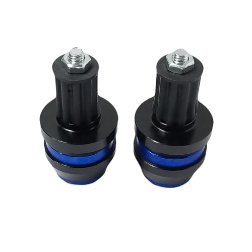 22mm 7/8'' Motorcycle Bar End Plug Sliders Universal Handlebar Grips Bar Ends Caps replacement for Honda Yamaha Suziku Kawasaki BMW Motorbike Dirt Bike(Blue) - color: Blue