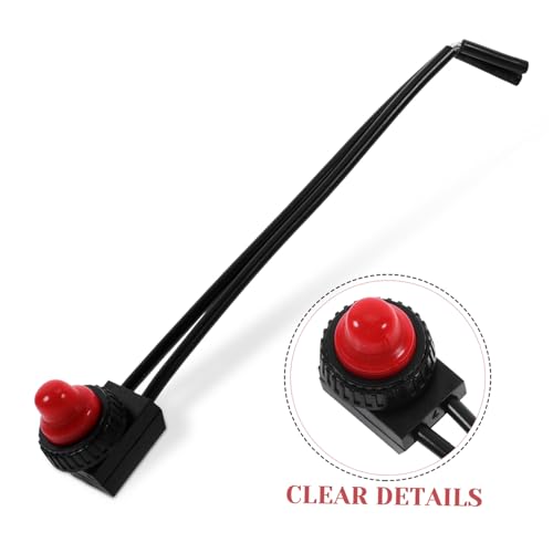 Alipis Waterproof Motorcycle Push Button Switch Wiring Universal Handlebar Control for Motorcycle Brake Light and Engine Switch Sturdy SPST Design for Easy Installation