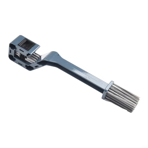 Bicycle Chain Cleaning Brush, Fully Enclosed Chain Scrubber Tool for Road Mountain Bike & Motorcycle Maintenance, ABS Cleaner with Soft Bristles for Deep Cleaning(灰色)