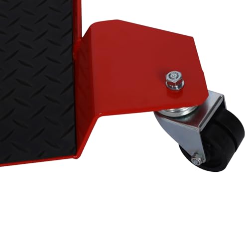 Motorcycle Center Stand Move Dolly Metal Red