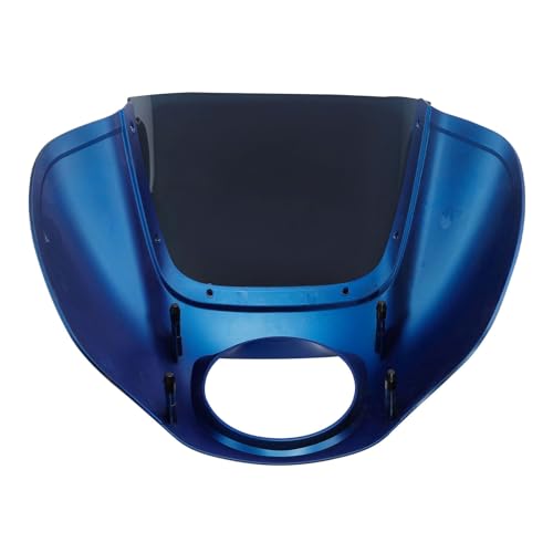 Front Headlight Quarter Fairing Windshield Fit For Harley Softail Low Rider FXLR Street Bob FXBB 2018-2020 Low Rider S FXLRS 2020-2025 Softail Standard FXST 2020-2024 Electric Blue - color: Fairing Electric Blue #4