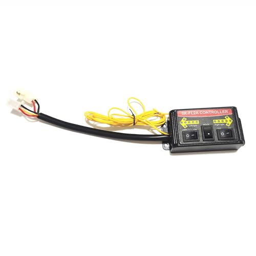 CFLMYYXGS 640 LED Arrow Signal Light Bar 12V-24V Waterproof Amber Strobe for Construction Vehicles Sweepers Water Carts Wreckers High-Intensity Double-Layer PCB Left+Right Arrows with Control Box - color: Amber
