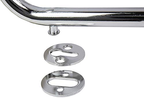 Raider 19-610 Deluxe Chrome 5-3/4" Wide Wheel Chock for Motorcycles, Mopeds, Trailers