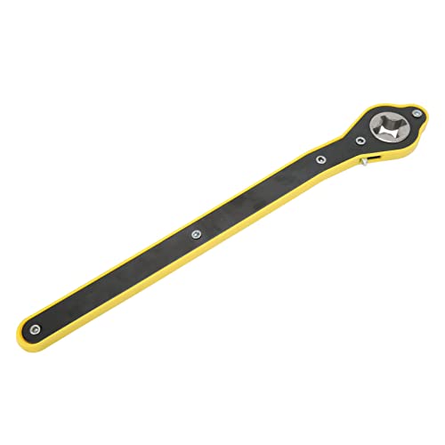 Scissor Jack Wrench, 13.4in Long Handle 2T Load Capacity Car Jack Ratchet Wrench, Heavy Duty Forged Steel with Reversible Knob for Car SUV Motorcycle Truck