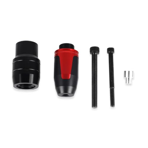 1 Pcs Universal Motorcycle Exhaust Pipe Protection Anti Falling Bar Frame Sliders(Red) multistrada cb300r cbr500r zx6r zx14r Ninja 500 rsv4 rc51 - color: Red, size: Exhaust Pipe Anti Falling Bar