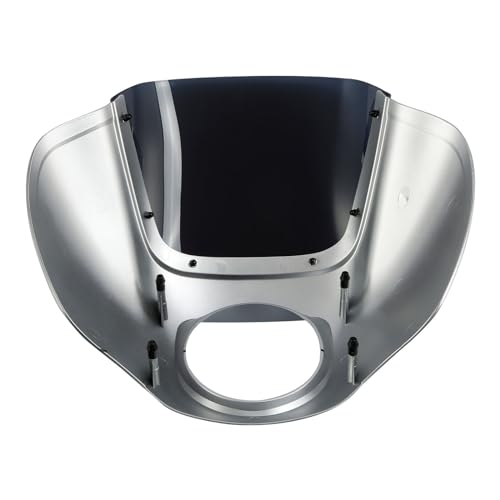 Front Headlight Quarter Fairing Windshield Fit For Harley Softail Low Rider FXLR S FXLRS 2018-2025 Street Bob FXBB FXBBS 2018-2025 Softail Standard FXST 2020-2024 Barracuda Silver Denim - color: Fairing Barracuda Silver Denim #4