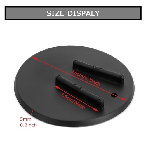 PSLER Motorcycle Kickstand Pad Kick Stand Coaster Puck Parking Stand Support Plate Helps Park Your Bike on Hot Pavement Grass Soft Ground