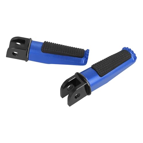 Motorcycle Footpegs Front Passenger Foot Pegs Replacement for BKING DL250 SV650 GSR600 GSR750 GSXR1000 GSXR600 GSXS1000/GT V Strom DL650 DL1000 DL650XT DL1000XT Foot Rests Pedal (blue) - color: blue