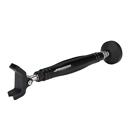 JFG RACING Motorcycle Rear and Front Wheel Stand Lift Trail Stand Easy And Portable - the Sixth Generation - Black - color: Black