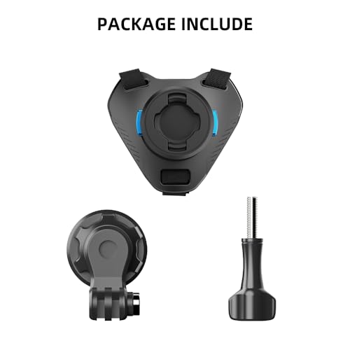 Magnetic Quick Release Motorcycle Helmet Chin Strap Mount Compatible with Go pro Hero 13,12,11,10, 9, 8, 7, (2018), 6 5,DJI Osmo Action 6/5 Pro/4/3/2, AKASO, SJCAM and More - color: T8 Pro