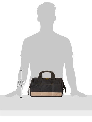 Custom Leathercraft1161 12 in. Standard Big Mouth Bag, 14 Pocket
