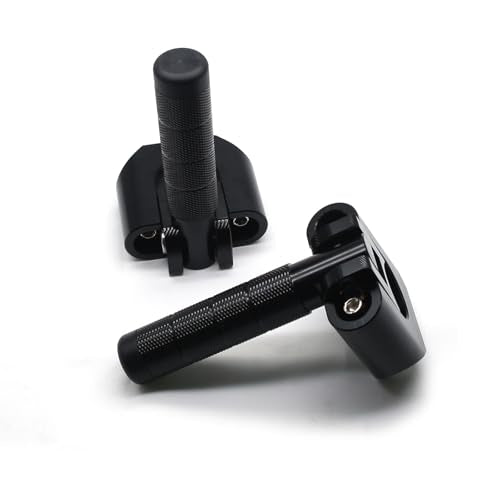 MZS Motorcycle Highway Pegs 7/8"-1.25" Adventure Highway Foot Peg Universal Foldable CNC Short Mount Compatible with KLR 650 DR650 Tenere Vstorm 300X 390 790 890 R1200GS Dual for 22mm-32mm Crash Bar