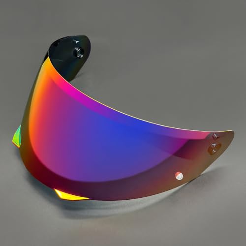 HJ-33 Helmet Visor For i90.Replacement Motorcycle Helmet Shield Compatible with HJC i90 (Revo Rose Red) - color: Revo Rose Red