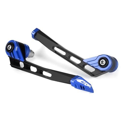 Motorcycle Brake Clutch Lever Guards Bar End Handguard Compatible with H.onda CBR 500R CBR600RR/CBR1000RR | Handlebar Protector CBR125/250R/300R Accessories (Blue) - color: Blue