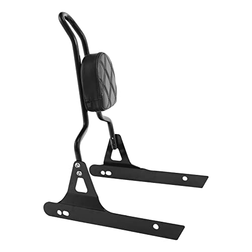 TCT-MOTORPARTS Black Detachable Passenger Backrest Sissy Bar Fits for Harley Dyna Street Bob 2006-2017