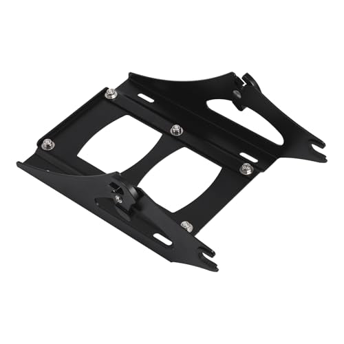 TCMT King Motorcycle Tour Trunk Backrest Mount Rack Fit For Harley 2014-2025 Touring CVO Road King Road Glide Street Glide Electra Glide Ultra Limited Pack - color: Style A+Black 2 Up Rack#2
