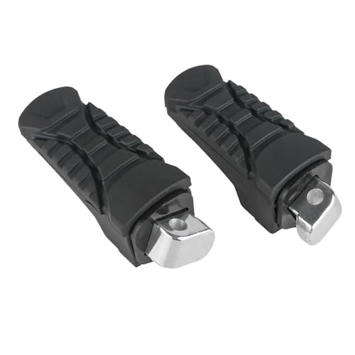 R1200GS Rear Passenger Footrest Foot Peg Compatible With GS1250 R1250GS ADV R1250GS Adventure Aluminum Footpeg Bracket With Rubber Cover(One Set) - color: One Set