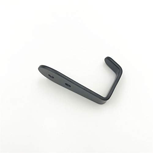 Flyisland Wall Hooks 8 Pcs, Coat Hooks Garage Hook Wall Mounted Hat Hangger Hooks Robe Hook Single Coat Hanger Heavy Duty (8 Pack, Black) - color: Black