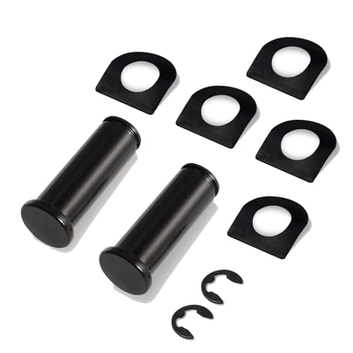 Motorcycle Foot Pegs Footpegs Mount Kit, Bolt Pins Washers, Rider/Passenger Style for Harley Davidson Foot Pin Rider/Passenger Mount Style Footpegs (Black) - color: Black#1
