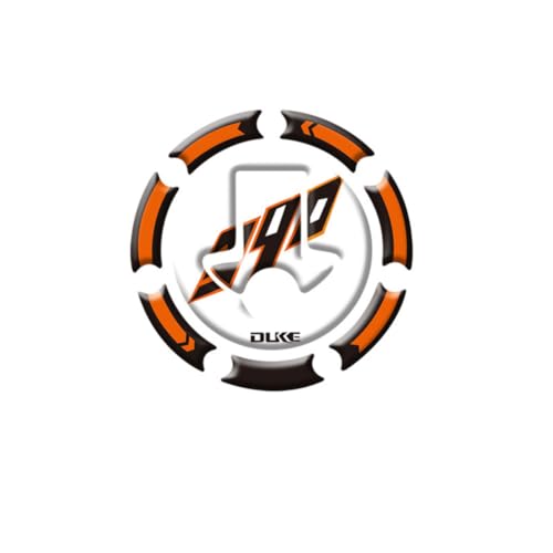 AL-mart Motorcycle Gas Cap Tank Pad Sticker Decal Protector Anti-Slip Heat Insulation Fits for KTM 125/200/390 Duke - color: Black