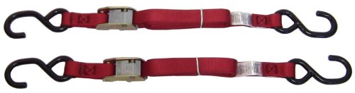 Ancra 40888-10-04 Red Original Premium Cam Buckle Tie Down, 8 Pack - size: 8 Pack