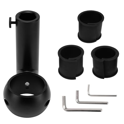 Adjustable Boat Flag Pole Mount, Wakeboard Tower Flag Holder, Boat Flag Pole Bracket Kits Rail Mount Without Drilling, 360 Degree Adjustable, Black