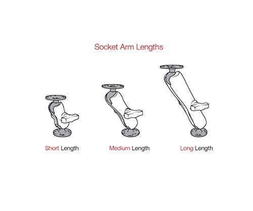 RAM MOUNTS Tough-Claw Clamp Base with B Size 1" Ball, Rail and Handlebar Mount Base for Phone, Tablet & Device Holders RAP-B-404U - style: Medium Clamp