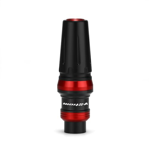 Motorcycle Exhaust Sliders Crash Protector Compatible with S.uzuki Vstrom 800 800DE DL800 DE/Adventure/Touring 2023 2024 2025 | Frame Slider Falling Protection V-Strom 800 Accessories (red) - color: red