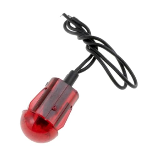KarParts360 Multi-Purpose Warning Light | Red Lens Color | LED Bulb Technology | Red Color | Plastic Lens Material | Pressure Fit Attachment Method | 0.81 Inches Depth