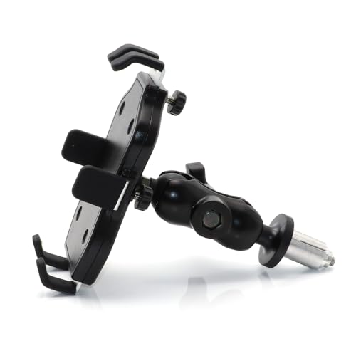 Motorcycle Mobile Phone Mount Mobile Phone Holder Adjustable Size Fit on All Motorcycles with Holes Fixing Device