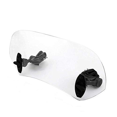 Adjustable Clip On Windscreen Windshield Extension Spoiler Wind Deflector Adjustable Lockable For Motorcycle