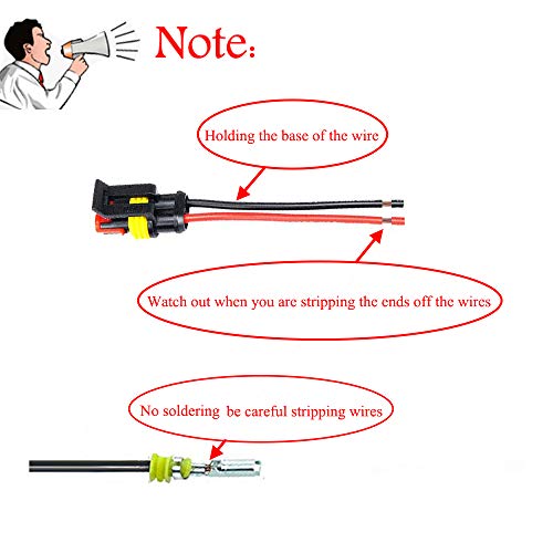 Way Car Waterproof Electrical Connector,16 AWG 3 pin Plug Auto Electrical Wire Connectors Marine for Car, Truck, Boat, and Other Wire Connections.(5 Pack)¡ - size: 3pin connector--5pack