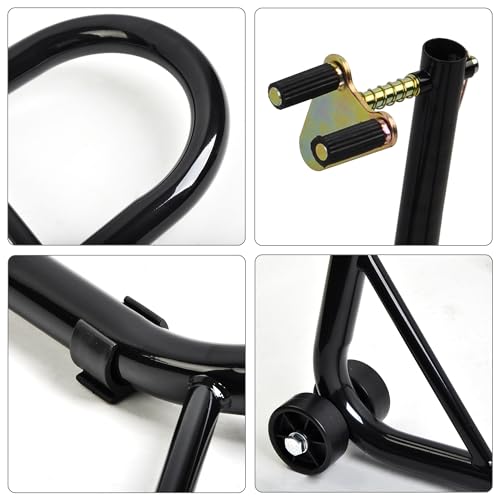 Motorcycle Stand Front Wheel Lift Fork Swingarm Stands Forklift Black