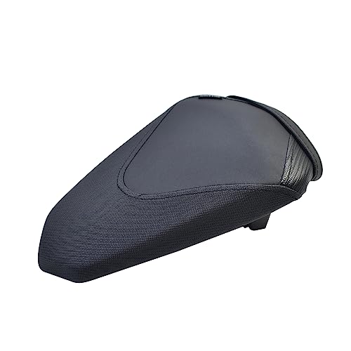 Upgrade Soft PU leather Front Driver Rider Seat Passenger Pillion Seat Cushion Comfortable compatible with Kawasaki ninja 400 Z400 Z-400 Accessories 2018-2024 (Front+Rear Seat-Black) - color: Front+Rear Seat-Black