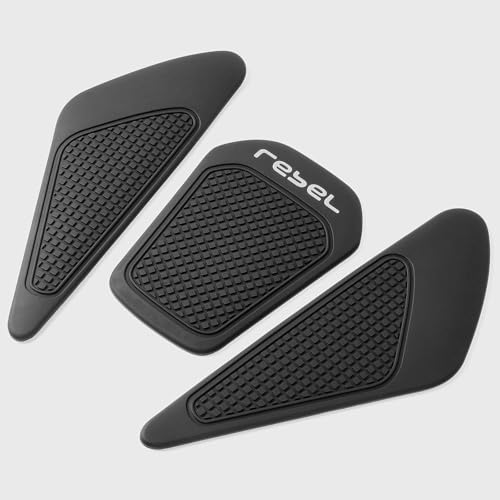 Motorcycle Fuel Gas Tank Stickers Compatible for Ho&nda Rebel CMX 250 300 500 2017-2025 Tank Grip Side Decals Anti Slip Tank Pads (B Style) - color: B Style