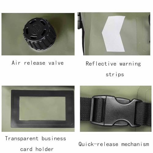Motorcycle Tail Bag for Honda Monkey 125 2018-2025 Waterproof Duffle Luggage All Weather Back Seat Saddle Bag Expandable Capacity Rear Rack Trunk Storage Bag, Green - color: Green