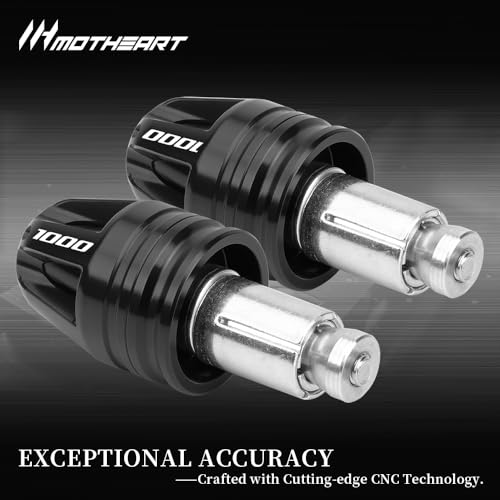 Motorcycle Handlebar End Caps For GSX-R 1000 2001-2025 GSX-R 1000R 2017-2025 7/8” Bars 17mm Diameter CNC Handlebars (See details below) gsx-r 1000 1000r Accessories (Black) - color: Black