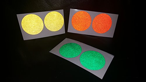 LiteMark | Reflective Square Kit | Night Visibility Adhesive Sticker Squares for Bike/Stroller/Helmet/Scooter/Stairs - White (18 Pack) - color: White, size: 1.5 Inch
