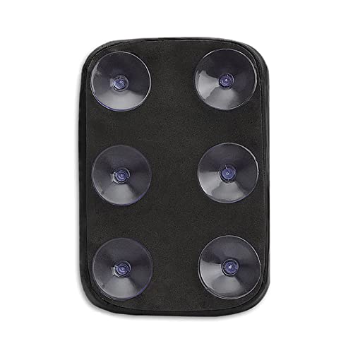 Motorcycle Leather Pillion Pad 6 Suction Cup Rear Passenger Seat for Harley Cruiser Chopper Custom Bikes