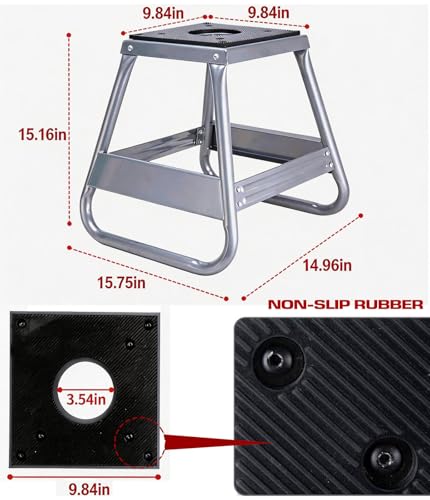 Universal Motorcycle Dirt Bike Stand, Steel Motocross Stand Dirt Bike Panel Stand Hoist Maintenance Lift Jack 1000LB Capacity