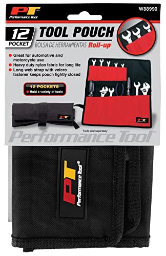 Performance Tool W88990 12 Pocket Roll-Up Tool Pouch (Pack of 2) - size: 1 Count (Pack of 2)