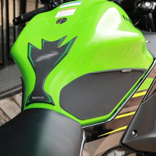NIGHT CAT Gas Tank Protectors,Compatible with N 650 650,Motorcycle Tank Side Traction Pad,Fuel Tank Anti-Skid Protection Stickers(Z650 Black Tank pad) - color: Z650 Black Tank Pad