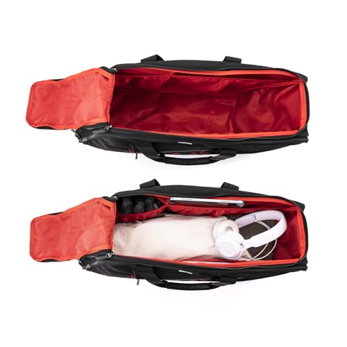 Mofun Saddlebag Liner Bags Hard Saddle Liner bag Organizer With Bright Orange Compatible with Harley Touring Street Road Electra Glide Road King 1993-2025, 2 Bags - style: Black With Red Liner