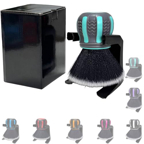 Ultra Soft Detailing Brush, Handle XL Brush - Ultra Soft Bristles, Multi-Color Handles, Removable Brush Heads, with Storage Rack, Covers Large Area Inside or Outside Vehicles(Green) - color: Green
